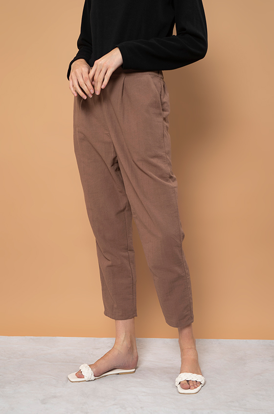 Pants CENIZA PANT BROWN | COTTONINK