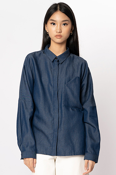 Shirts Dark Denim Devon | COTTONINK