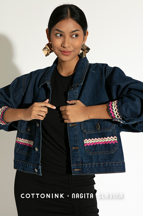 Jacket Dark Wash Bajja | COTTONINK