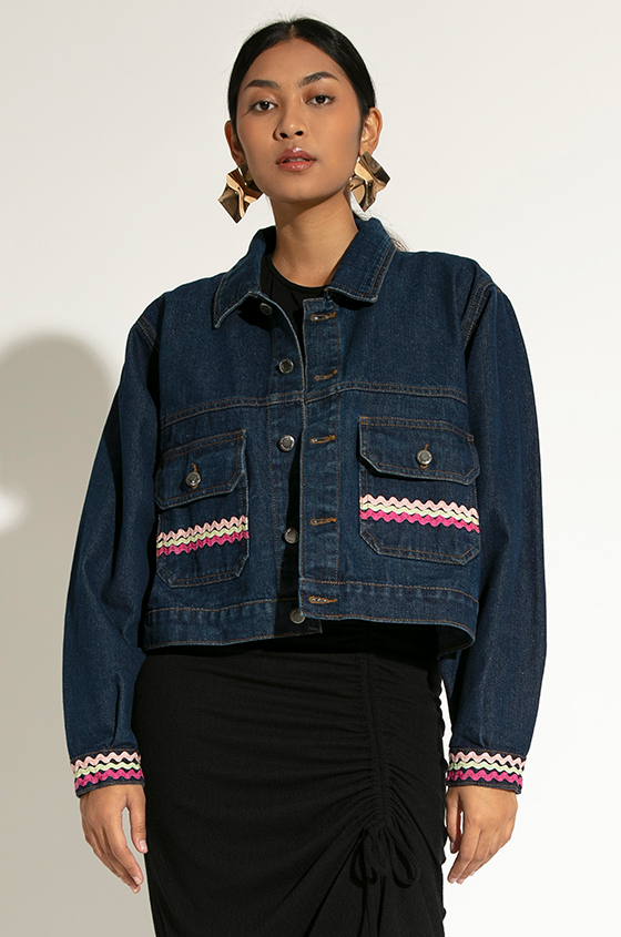 Jacket Dark Wash Bajja | COTTONINK