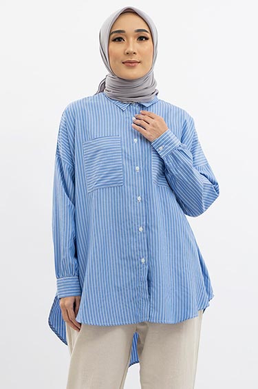 ESSIE SHIRT BLUE STRIPES