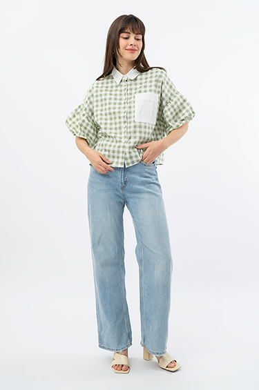 Green Gingham Gibel