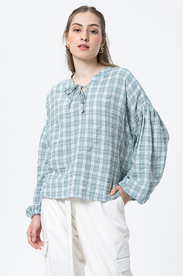 Green Gingham Tabea