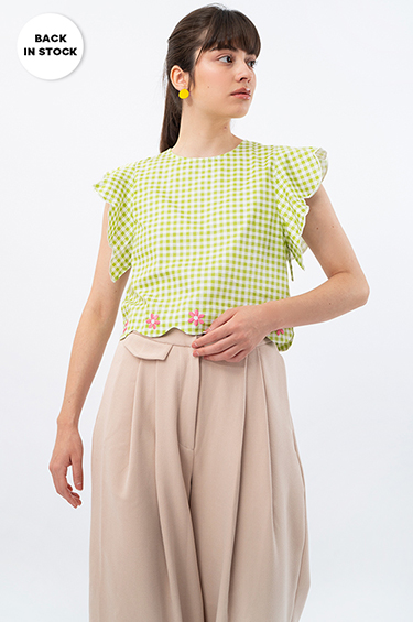 Green Gingham Levronka