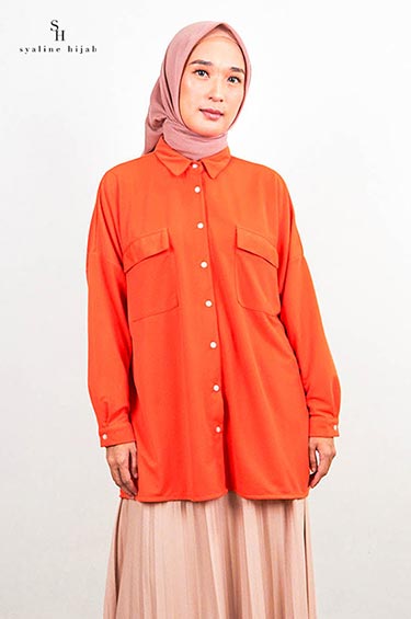 Kemeja Wanita Harper Orange