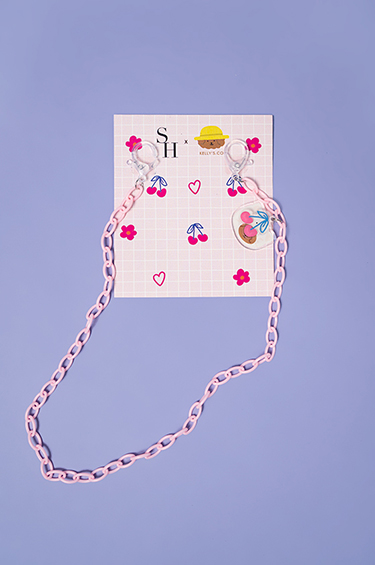 KELLY STRAP MASK PINK