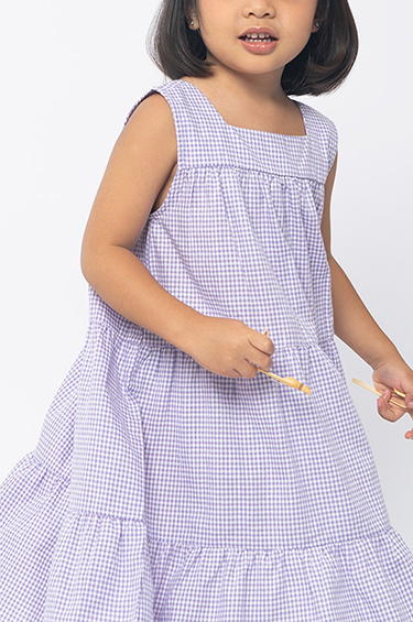 Lilac Gingham Kanika