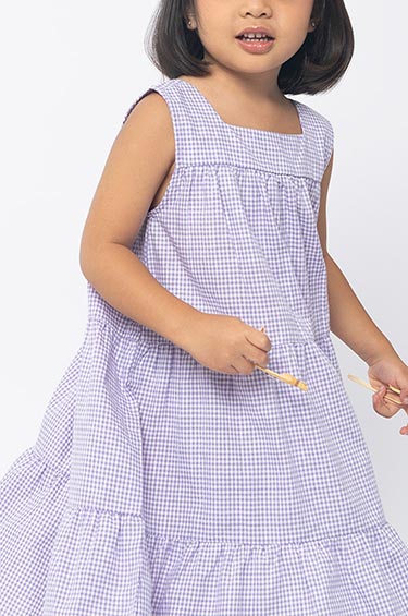 Lilac Gingham Kanika