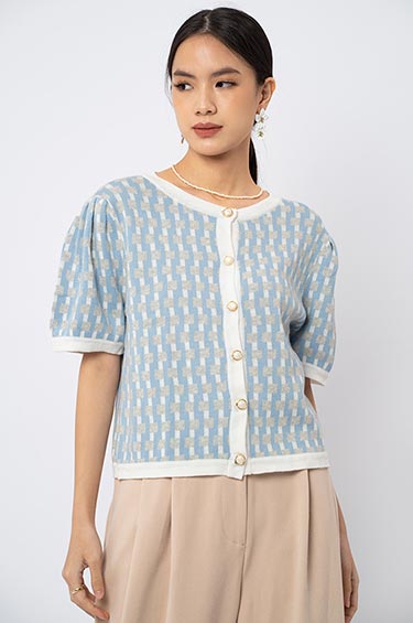 Light Blue Knit Tabris