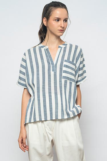 Light Blue Striped Ruiz