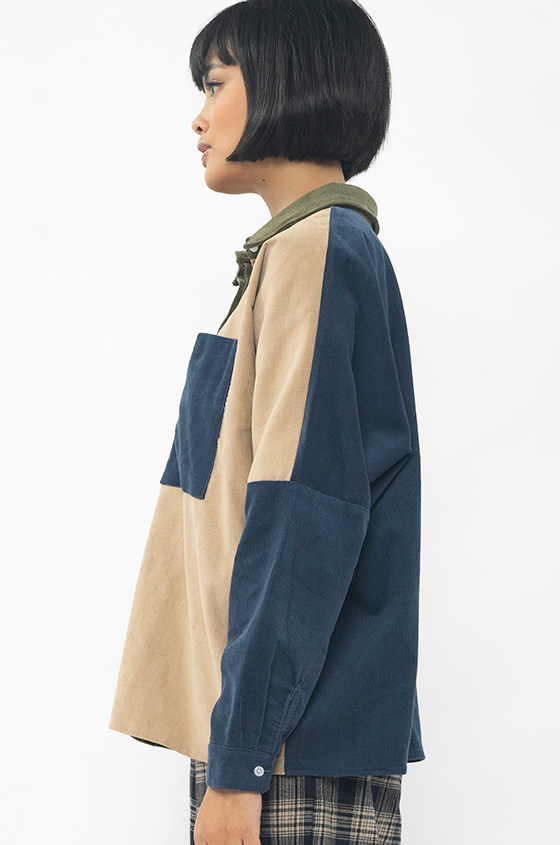 Shirts Military Green Colorblock Devon 