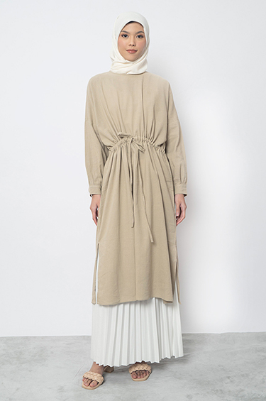 NAOMI DRESS BEIGE