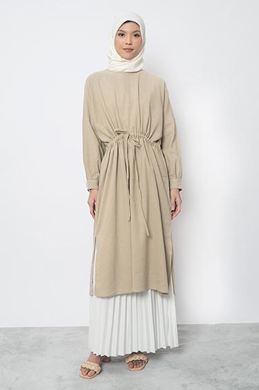 NAOMI DRESS BEIGE