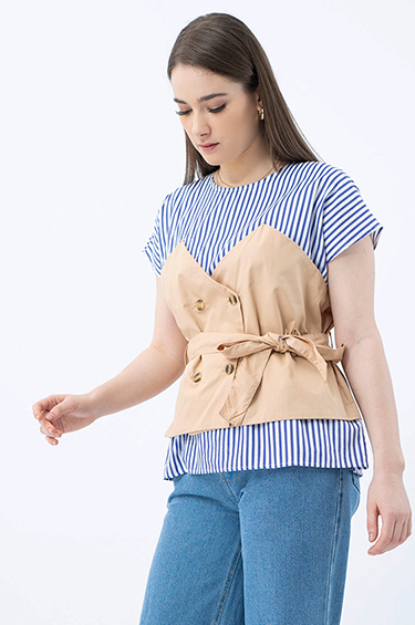 Navy Striped Mayle