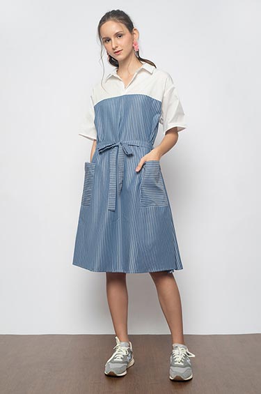 Navy Striped Mony
