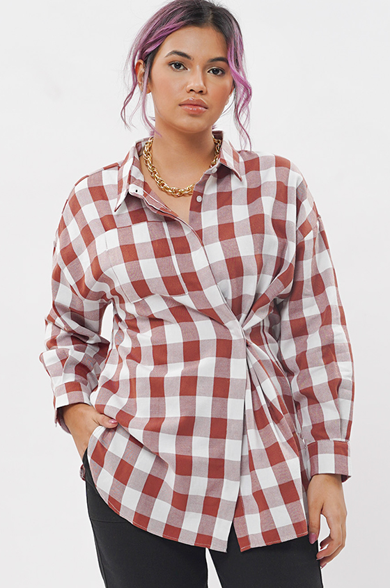 Shirts Red Gingham Delaney | COTTONINK