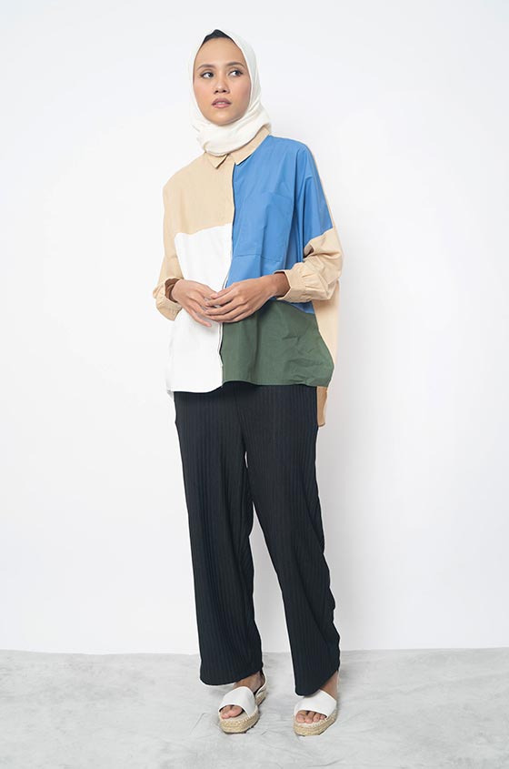 RILEY TOP COLORBLOCK