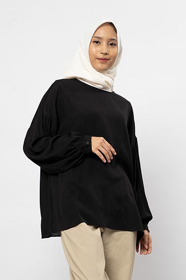 Syaline Hijab - Savirandha Top Black