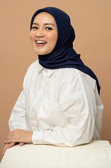 Syaline Hijab - Syaline Voal Hijab Navy