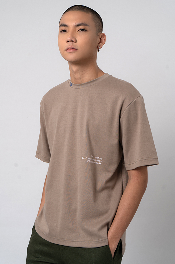 T-shirt TAUPE ROME | COTTONINK