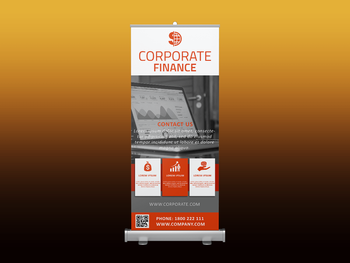 Corporate Finance Rollup Banner Xcreative
