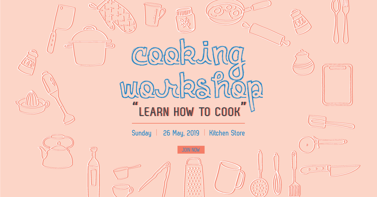 Cooking Workshop, Cooking, Workshop,Banner, Template, Social Media Template, Social Media, Poster, Design Template