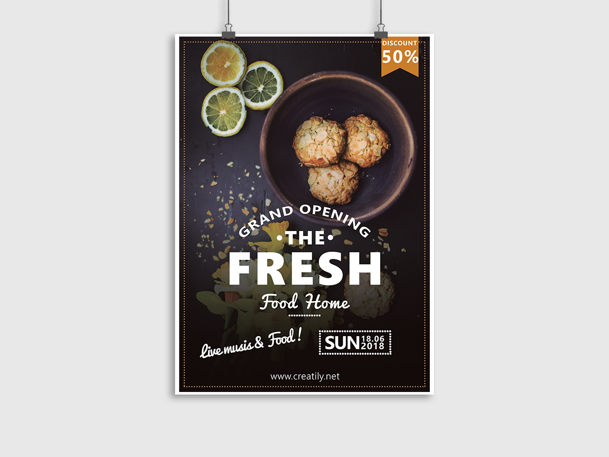 grand opening home food flyer design templates creatily market restaurant grand opening poster flyers ideas