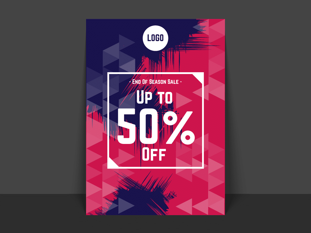 end of season sale poster flyer templates xcreative