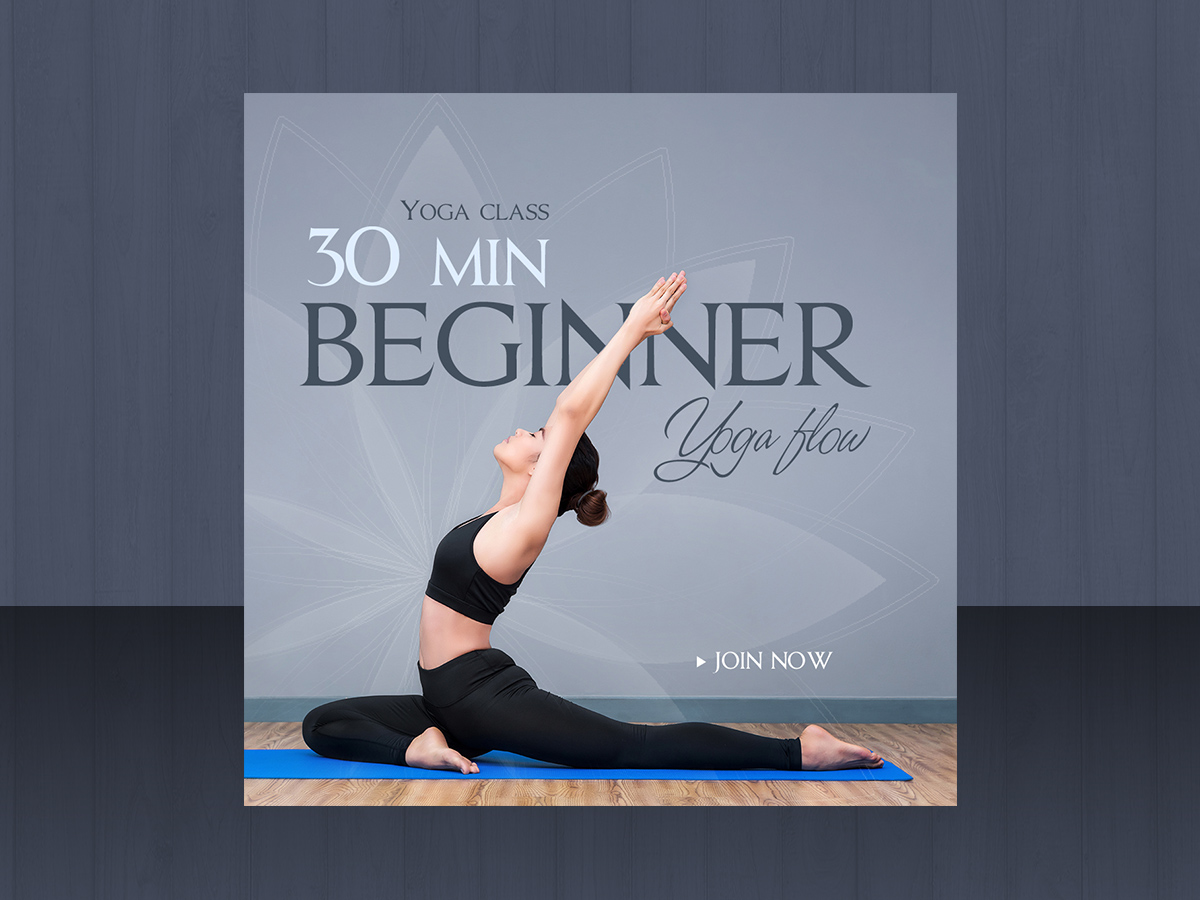 Yoga class social Media Template