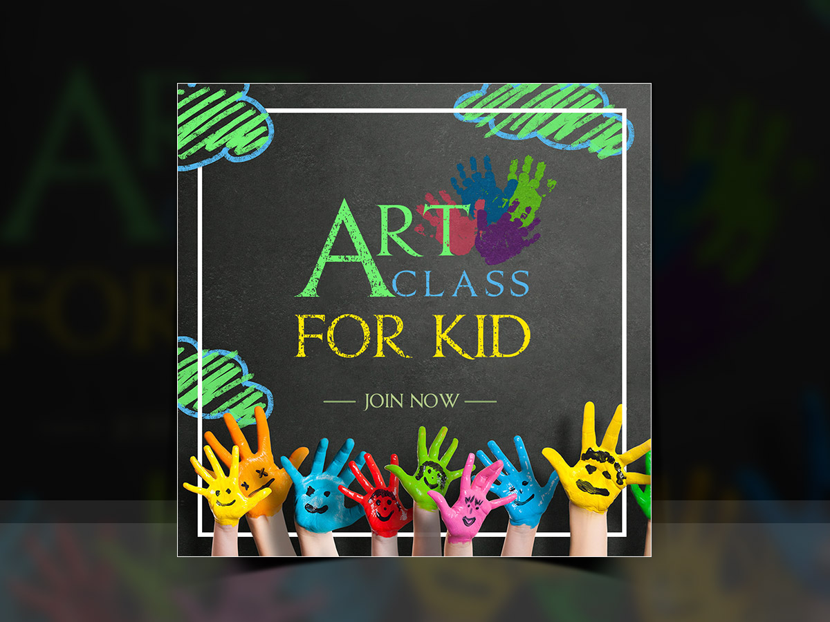 Art class for Kid-Social Media Templates