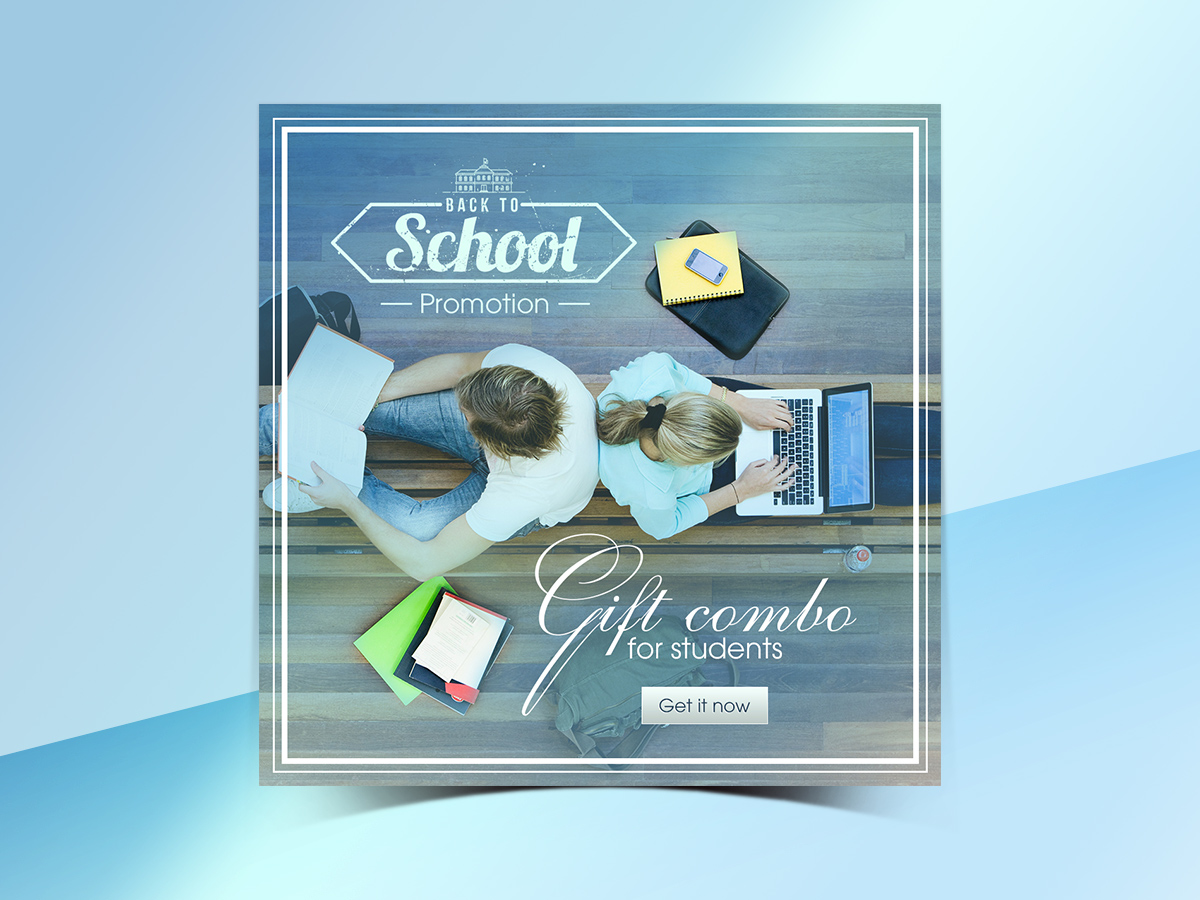 Back to school promotion Social Media template