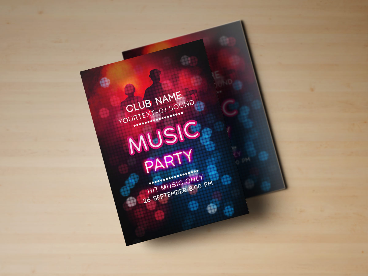 Night Party, Flyer, poster,design,Templates, music, Music party flyer templates, night, event, Dj, party, light
