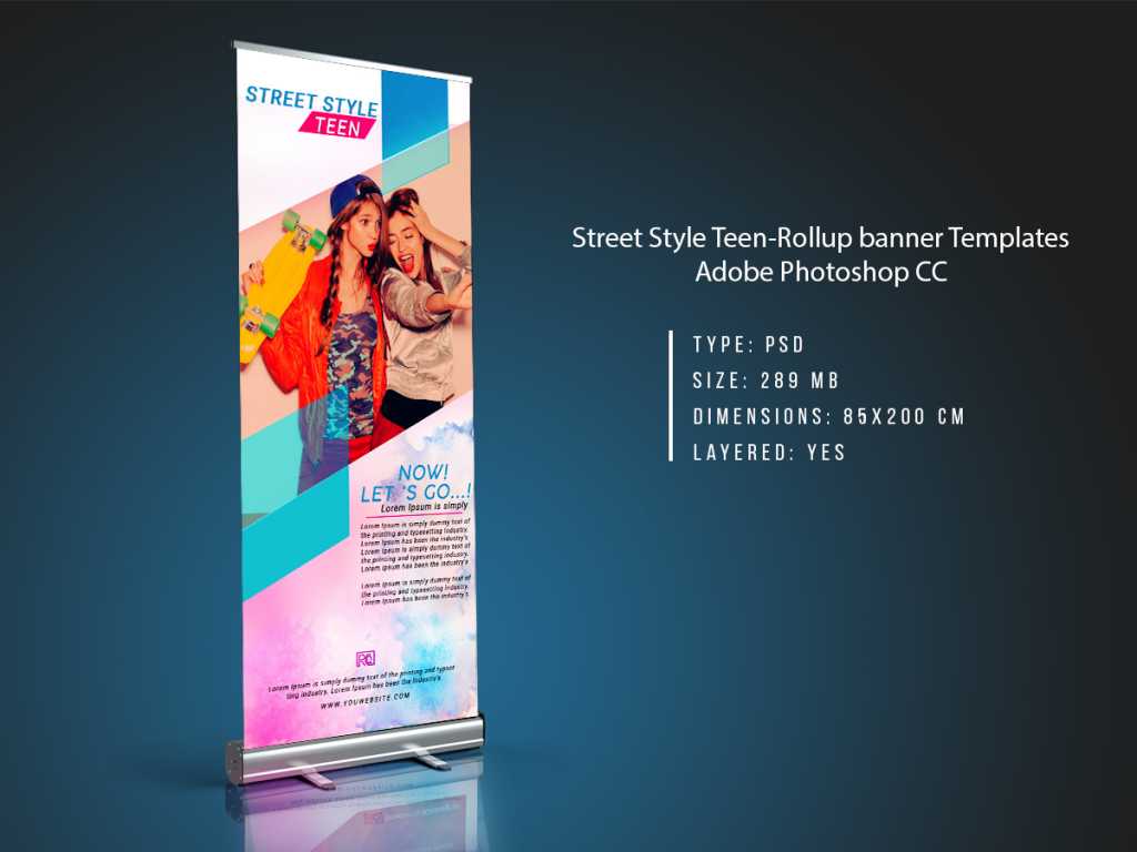 Street Style Teen Rollup Banner Templates Xcreative
