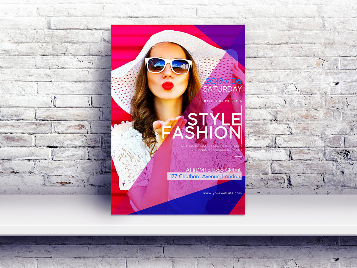 fashion style flyer templates creatily market fashion flyers templates