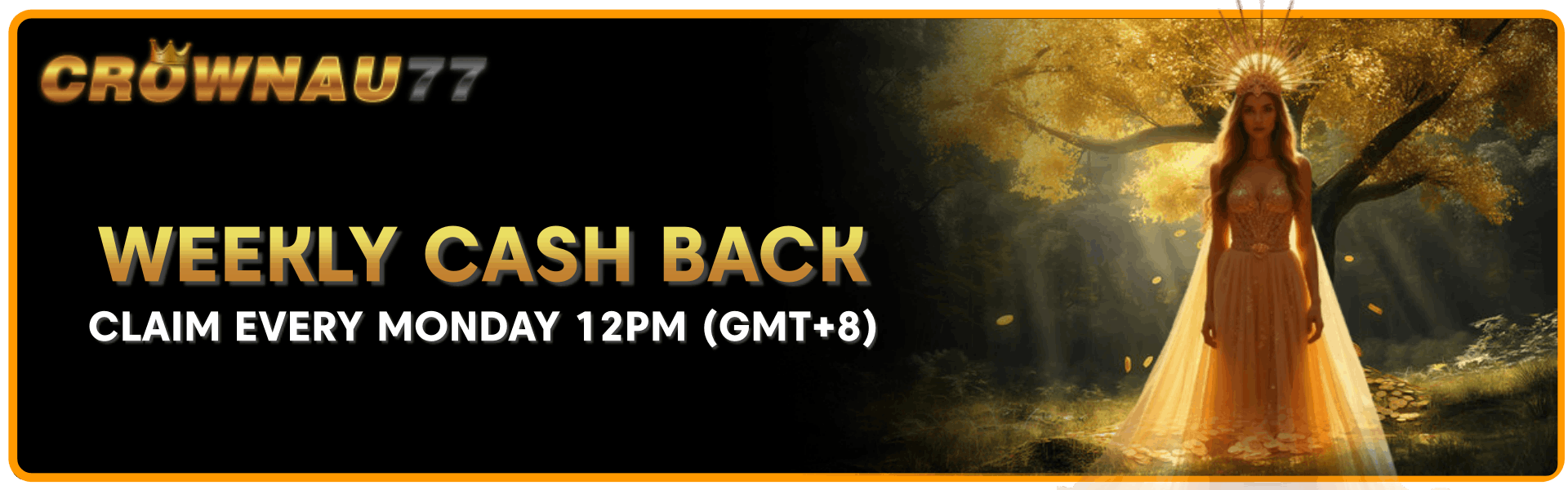 crwoanau77 cashback no deposit bonus