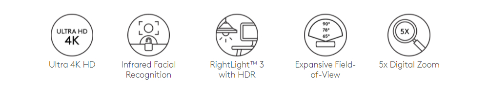 Logitech 960-001105 Brio 4K Ultra HD Webcam