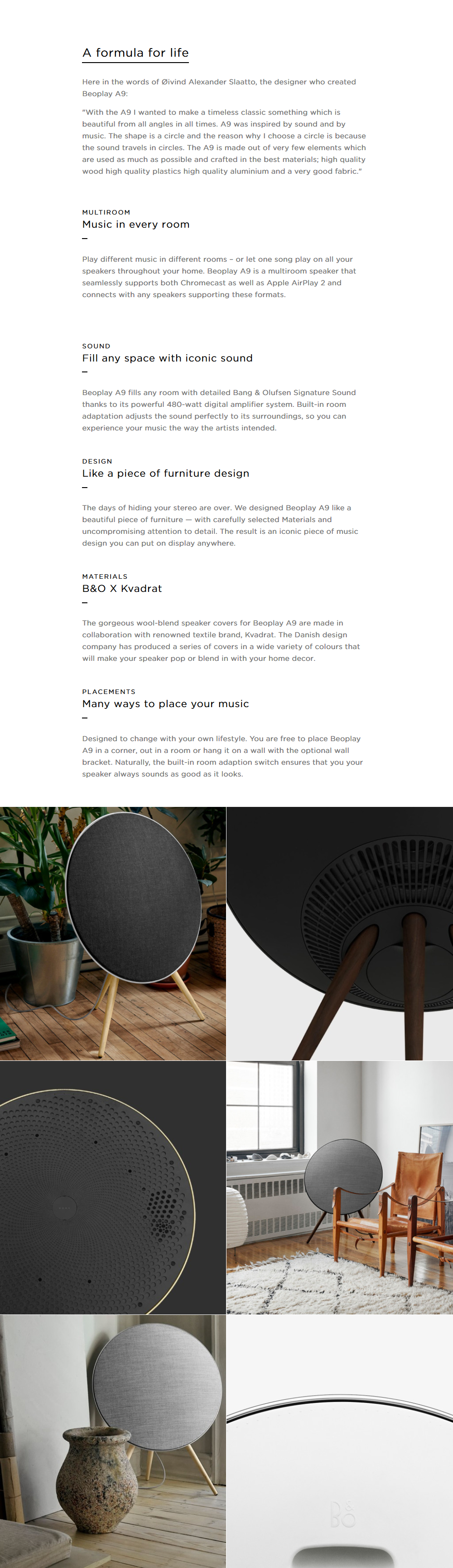 beoplay a9 chromecast