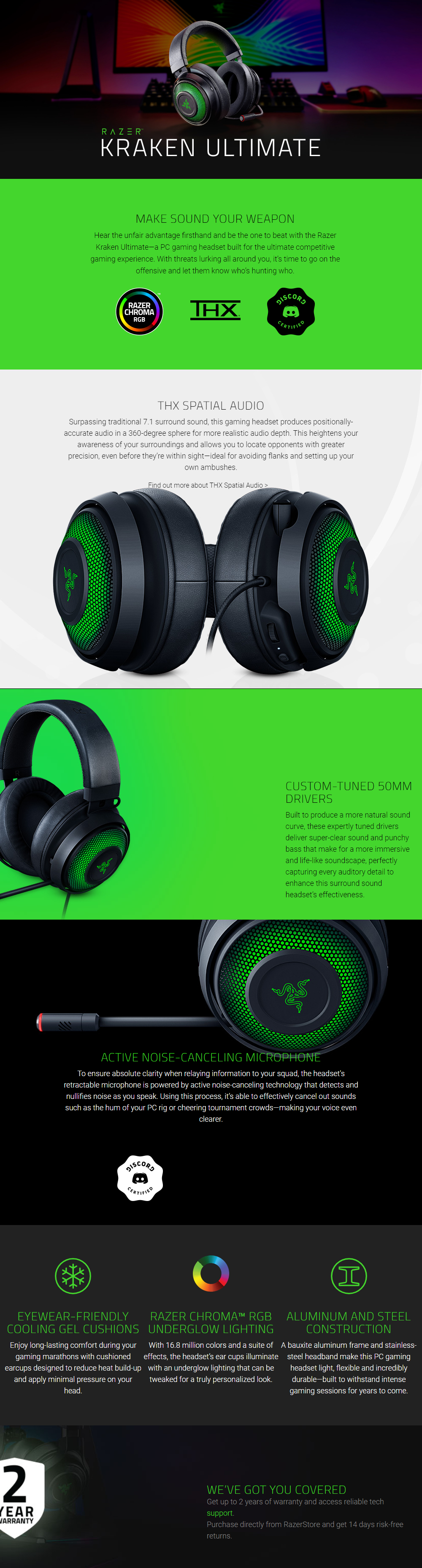 razer headset software on Gaming Accessories Gaming Headphones Razer Kraken Ultimate Gaming Headset Hachi Tech
