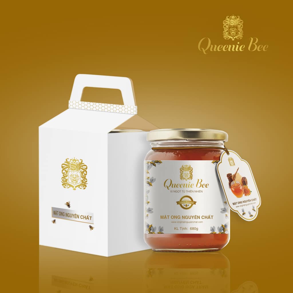 Thiết kế Tem mật ong Queenie Bee