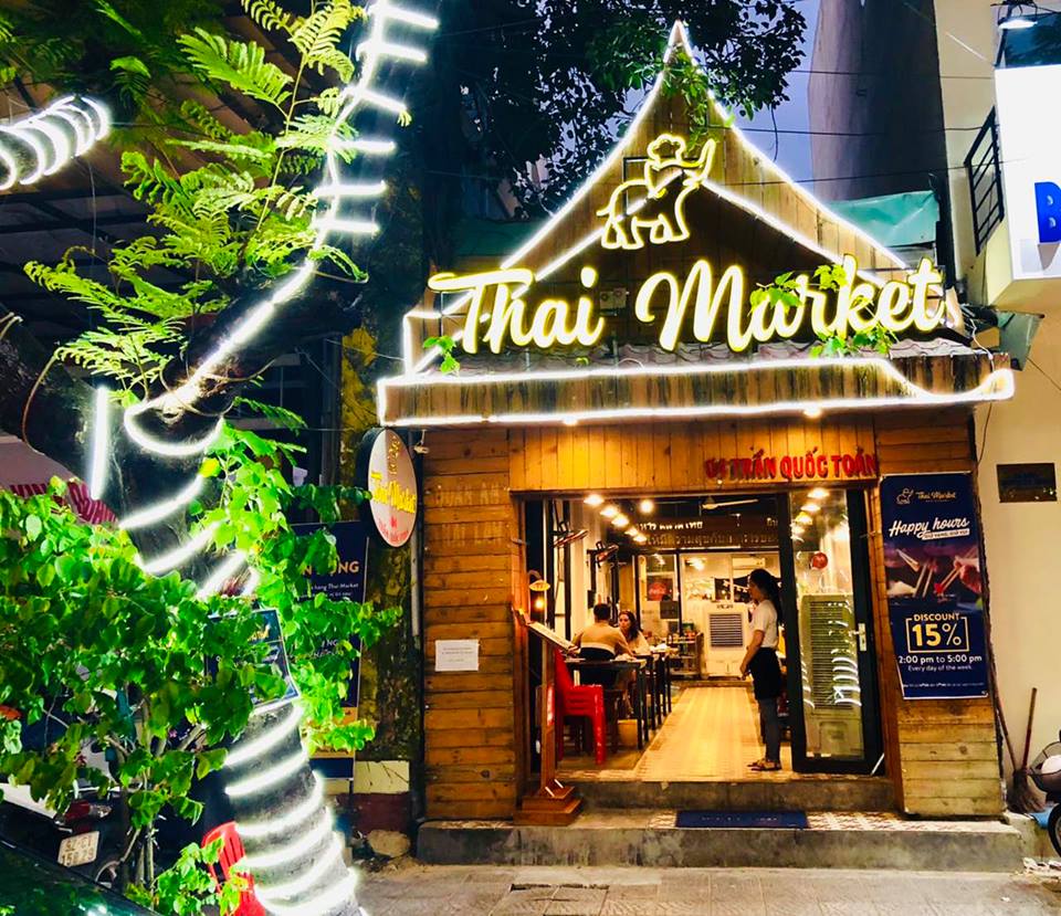 Thiết kế nhà hàng thái Market