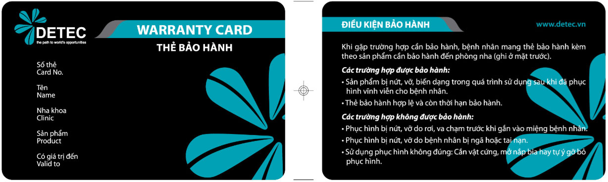 Thiết kế thẻ bảo hành