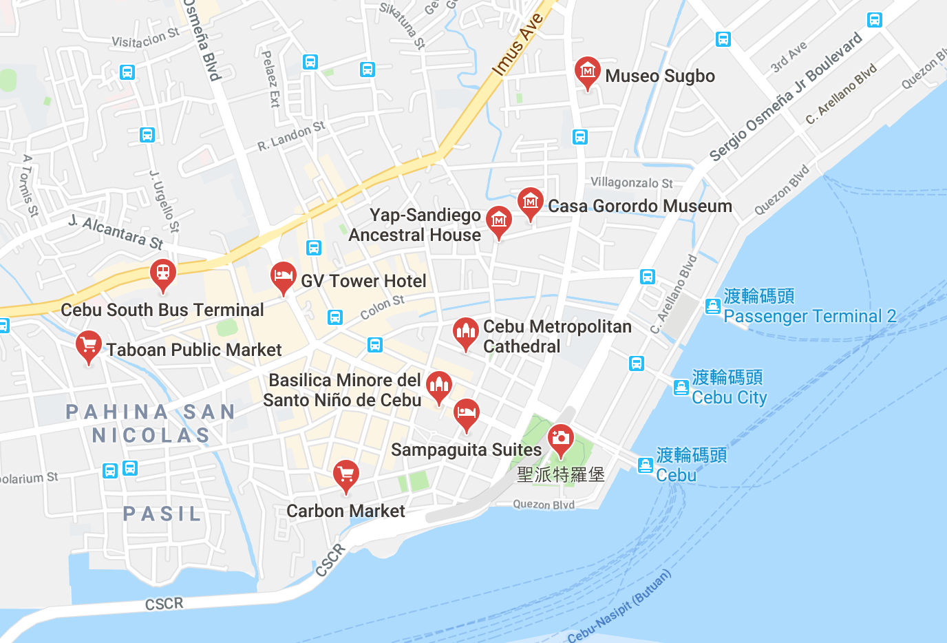 宿霧自由行地圖