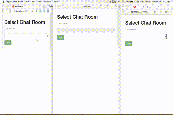 Building Chat Application using MEAN Stack (Angular 4) and Socket.io - Result