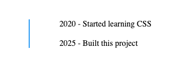 25 CSS Projects for Beginners (With Source Code) - css timeline