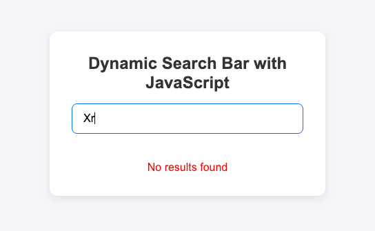 Building a Dynamic Search Bar with JavaScript: Step-by-Step Guide - message