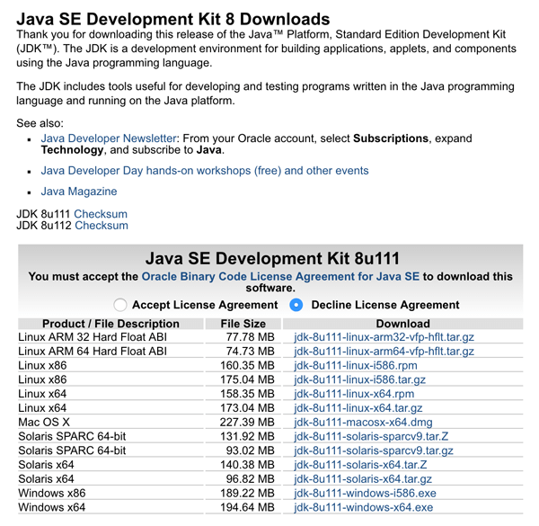 oracle java 8 mac