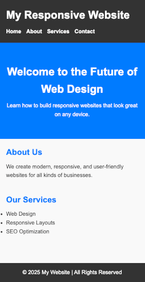 Creating Responsive Webpages with HTML and CSS: A Beginner’s Guide - portrait