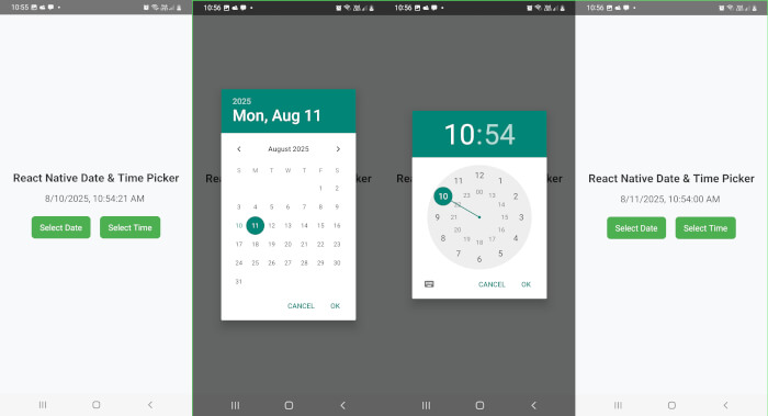 Create React Native Datepicker - styled datepicker