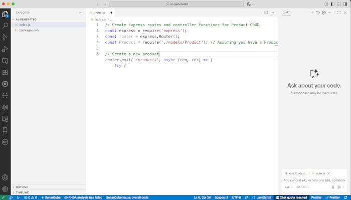 How to Use AI to Automate Repetitive Coding Tasks - auto suggestion copilot
