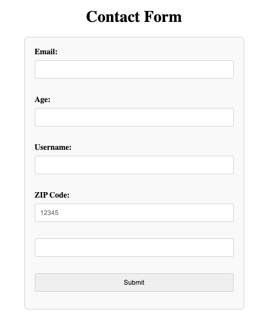 HTML Forms Tutorial: Building Interactive Web Forms Step-by-Step - styled form